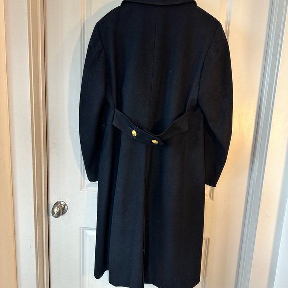 Vintage US Navy  Double Breasted Heavy Wool Gold Buttons Maxi Coat, Size 40R - Picture 8 of 14